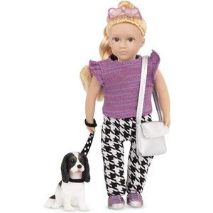 NEW - Mini Doll & Toy Dog – 6-inch Doll & Spaniel Pup – Play Set with Out